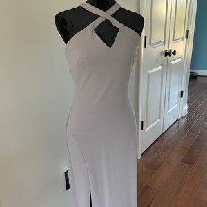 Grey Sexy Evening Gown